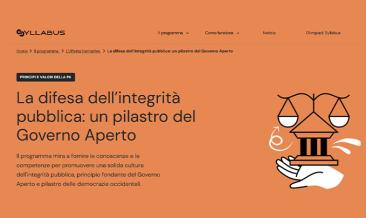 Syllabus: La difesa dell'integrità pubblica