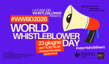 Immagine dell'evento World Whistleblower Day, 23 Giugno 2026 Roma ma