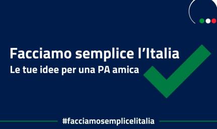 Consultazione Facciamo semplice l'Italia