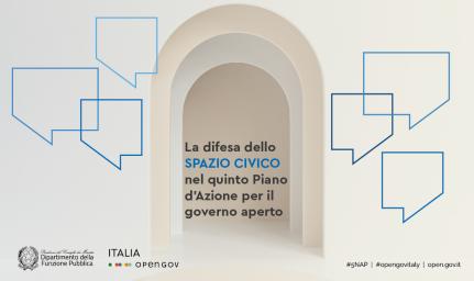 Difesa dello spazio civico nel quinto Piano d'Azione Nazionale per il governo aperto in Italia (5NAP)
