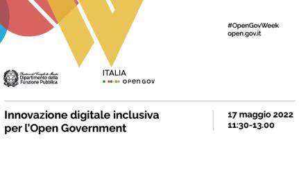 cartolina evento innovazione digitale inclusiva per l'Open Government