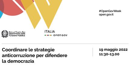 cartolina evento Coordinare le strategie anticorruzione