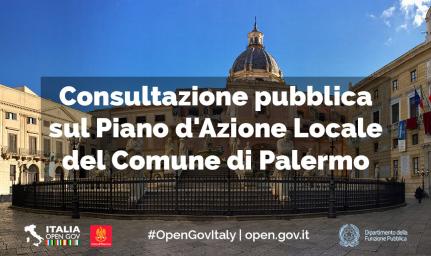 Cartolina della consultazione pubblica sul Piano d'Azione Locale del Comune di Palermo