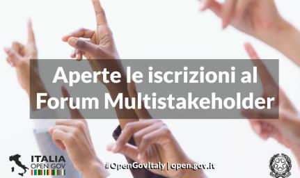 aperte le iscrizioni al forum multistakeholder 2021