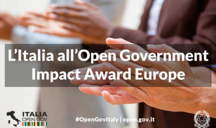 L’Italia all’Open Government Impact Award Europe