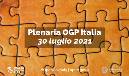 Cartolina della Plenaria OGP Italia del 30 luglio 2021