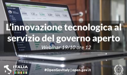 L’innovazione tecnologica al servizio del governo aperto L’innovazione tecnologica al servizio del governo aperto
