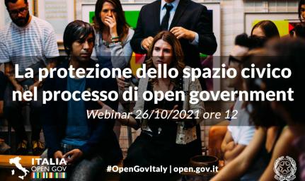 Webinar: la protezione dello spazio civico nel processo di open government