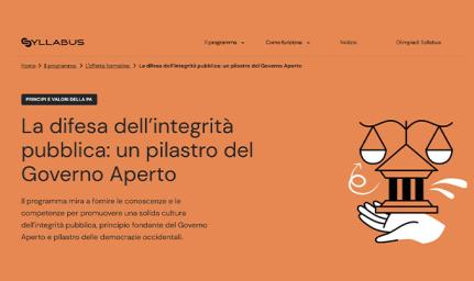Syllabus: La difesa dell'integrità pubblica