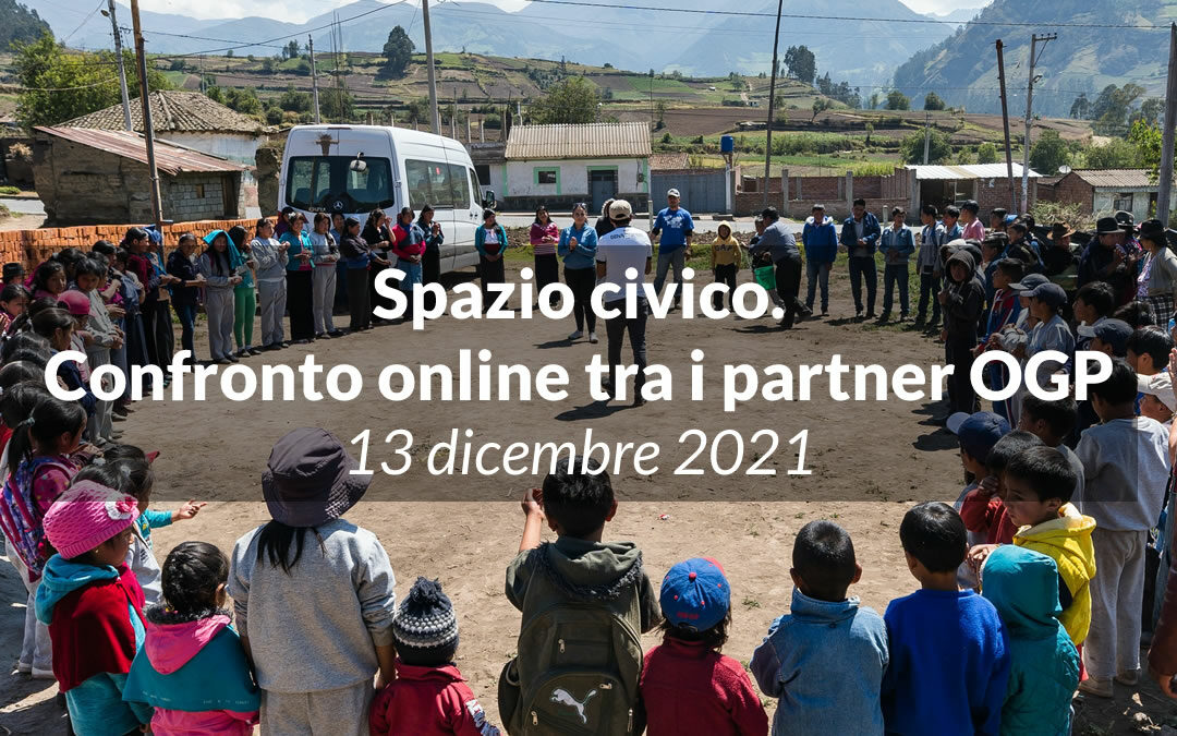 Spazio civico e assistenza umanitaria. Confronto online tra i partner OGP